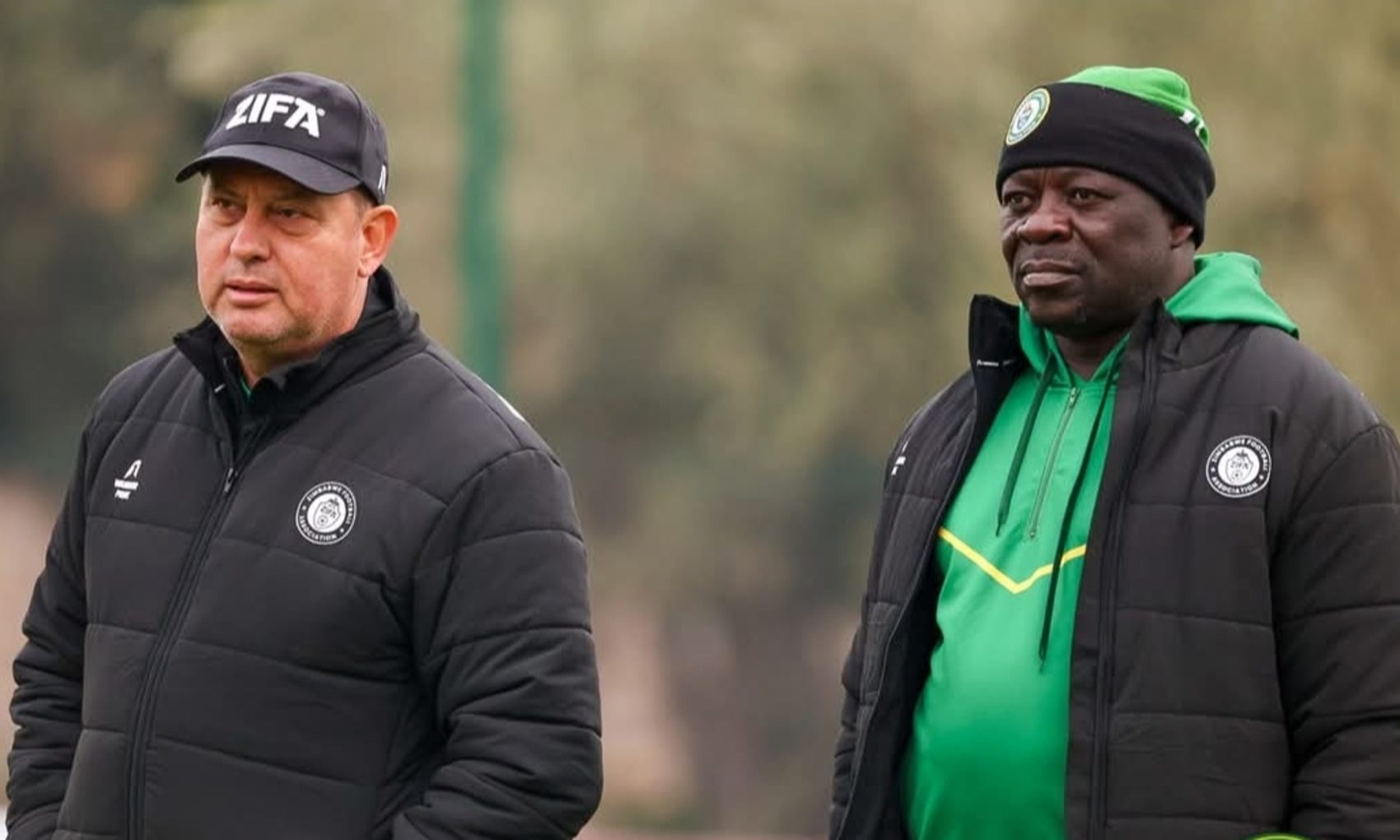 Head coach Marian Marinica and his assistant Kaitano Tembo