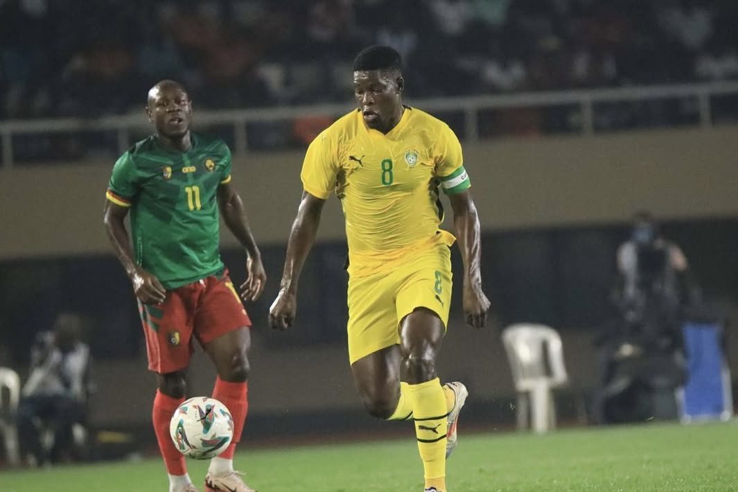 Marshal Nyasha Munetsi in national team colours