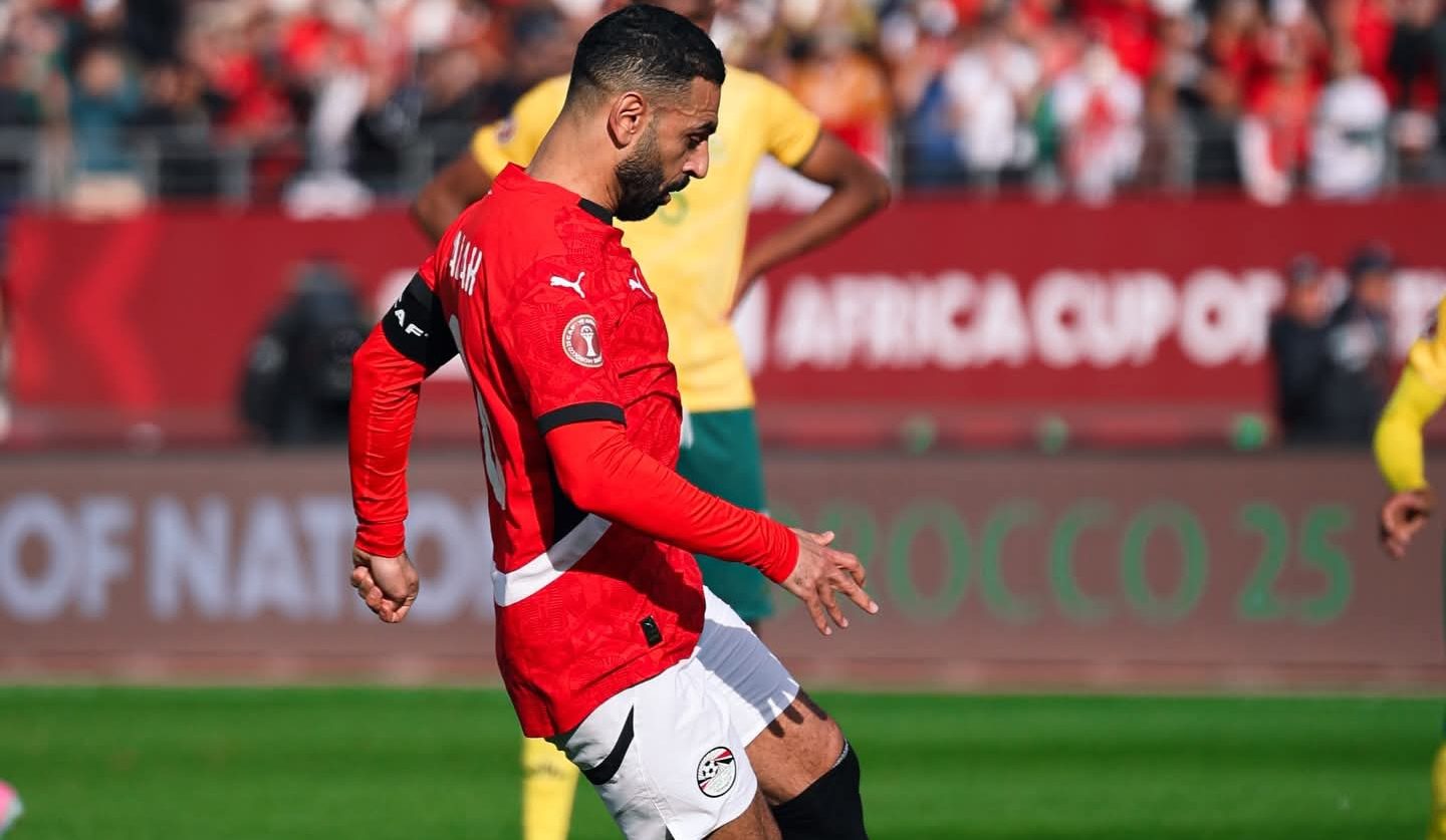 Mohamed Salah in action for Egypt