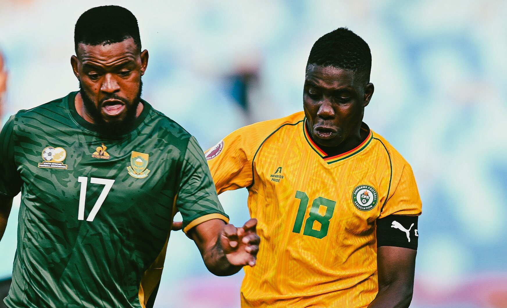 Sipho Mbule & Marvelous Nakamba, Zimbabwe vs Bafana Bafana