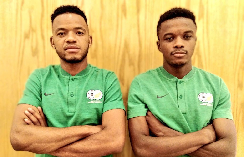 Sipho Mbule and Teboho Mokoena at the SA U-23 side for AFCON