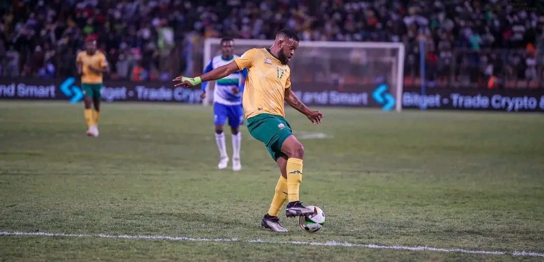 Sipho Mbule in action for Bafana Bafana