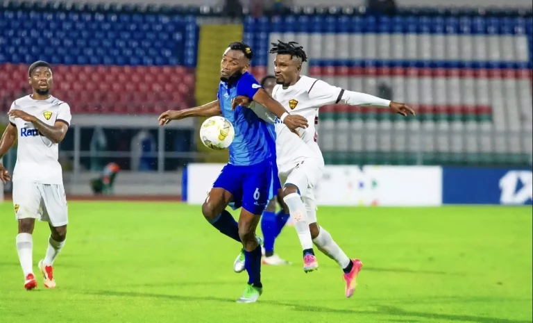 Stellenbosch FC v Singida Black Stars in a CAF Confederation Cup match