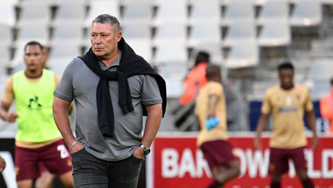 Steve Barker with Stellenbosch FC