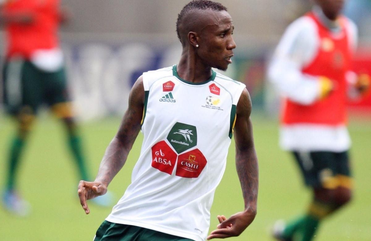Teko Modise trains with Bafana Bafana before the 2010 World Cup. Image: SAFA