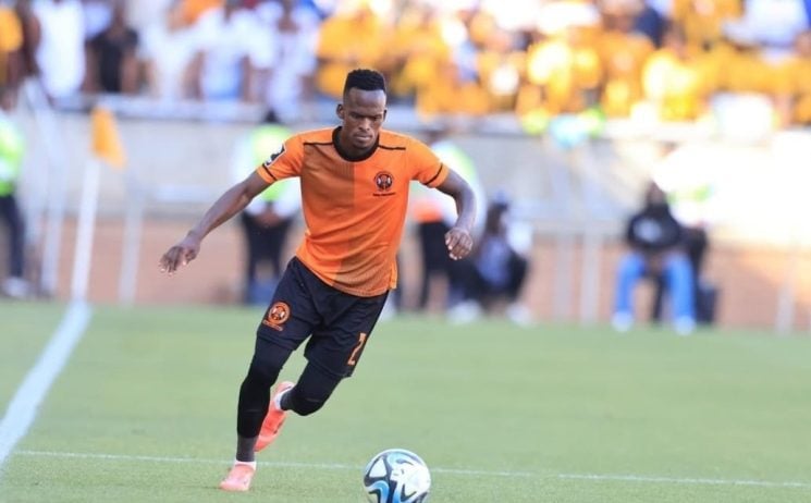 Thabang Matuludi in action for Polokwane City FC