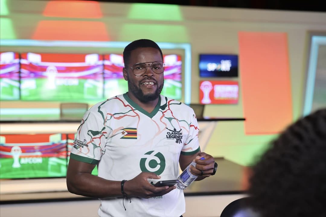 Willard Katsande at tv studio