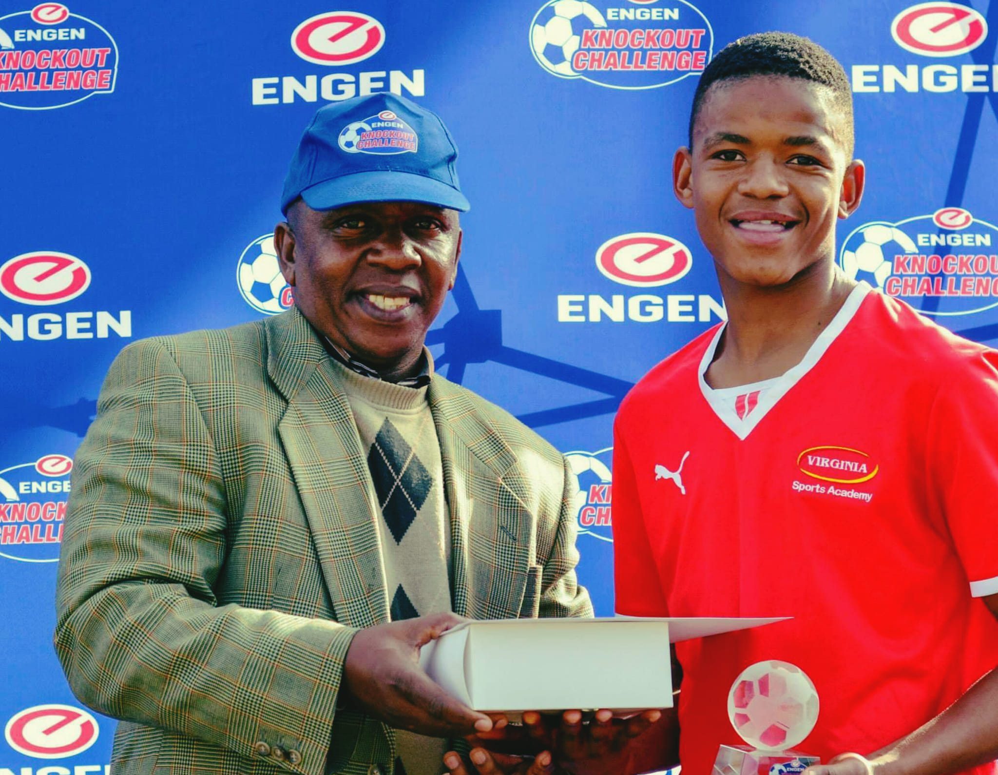 A young Sipho Mbule at Harmony Academy with both Midfielder of the Tournament and Player of the Tournament at the Engen Knockout in 2015