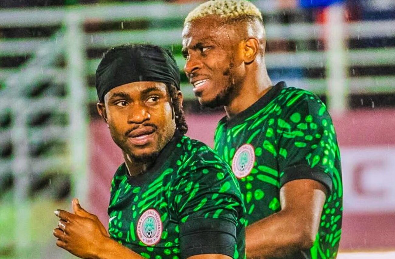 Ademola Lookman and Victor Osimhen of Nigeria at AFCON