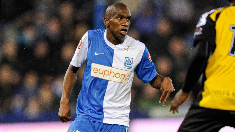 Anele Ngcongca during his stint at KRC Genk