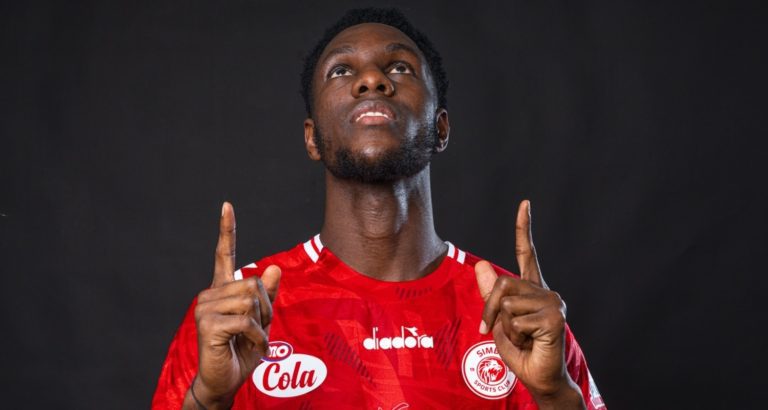 Anicet Oura being unveiled by Simba SC