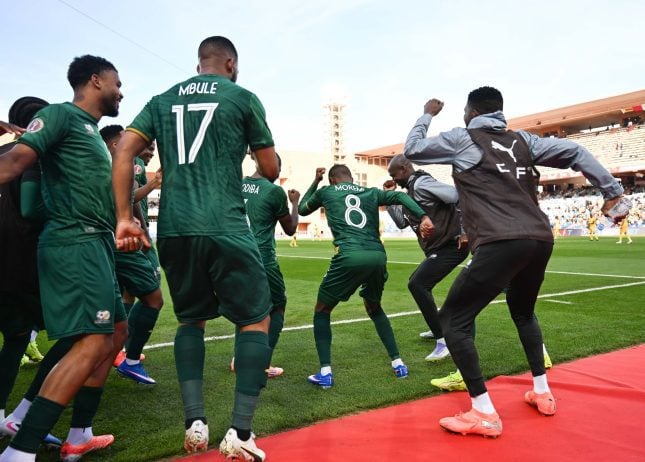 Bafana Bafana players at 2025 AFCON
