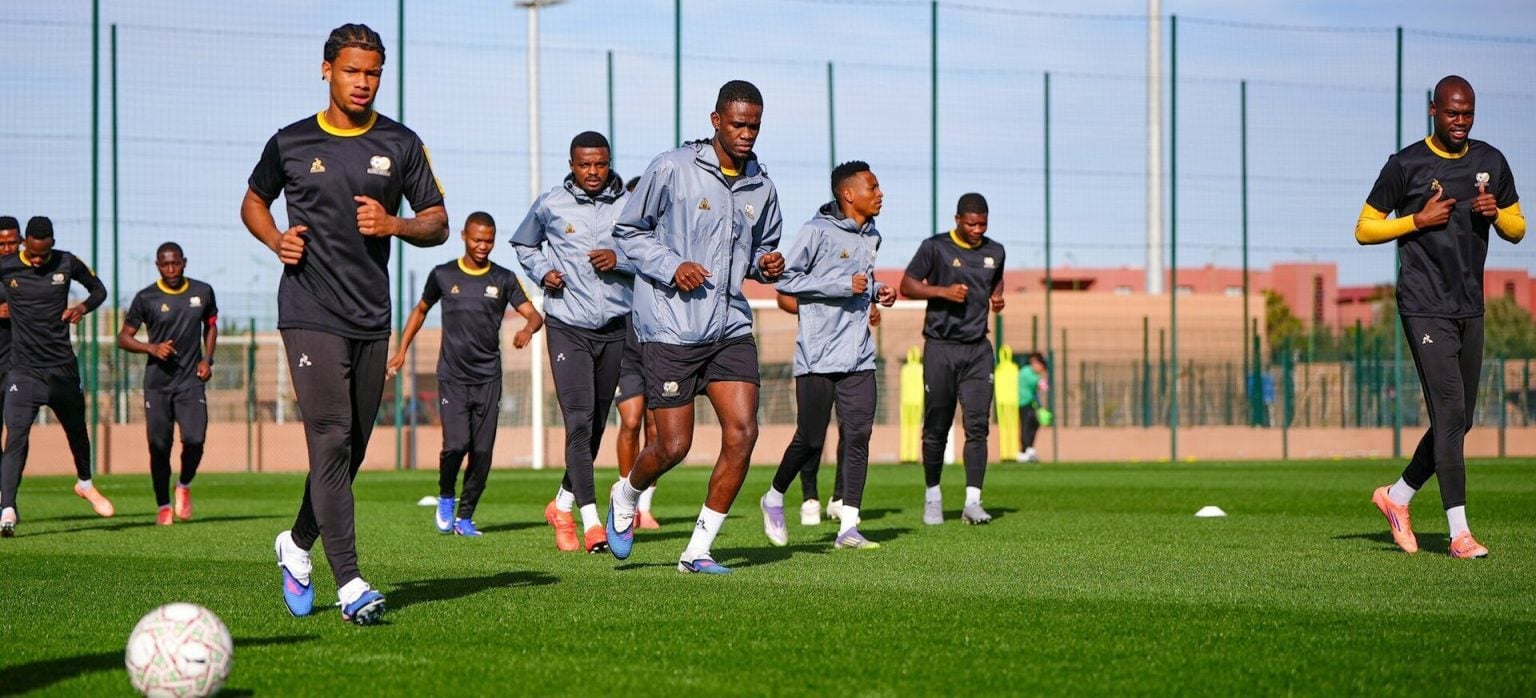 Bafana Bafana training in Morocco