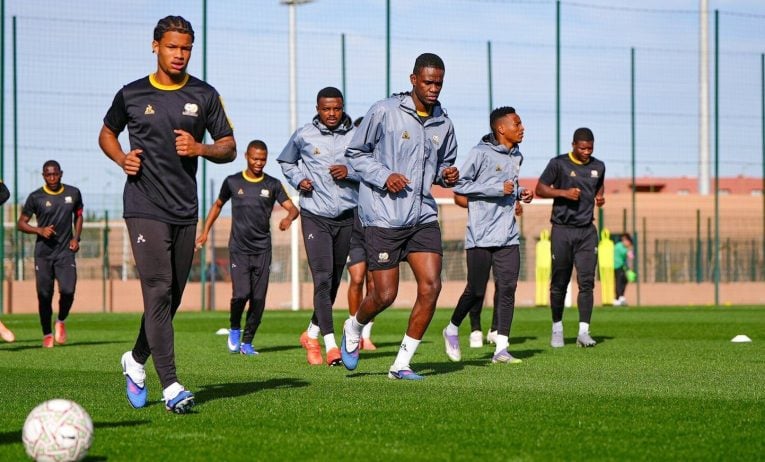 Bafana Bafana training in Morocco