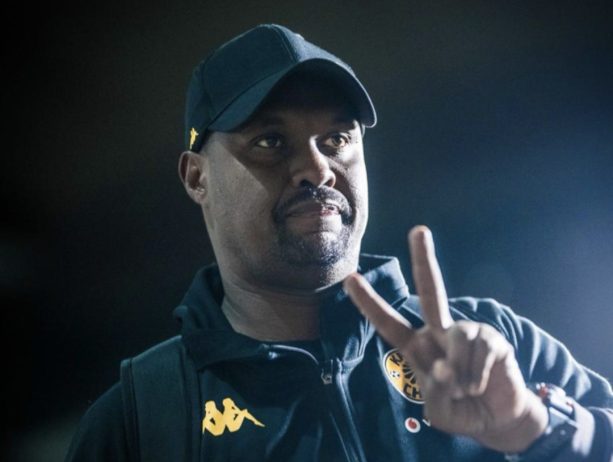 Kaizer Chiefs co-coach Cedric Kaze arriving at a stadium before a match