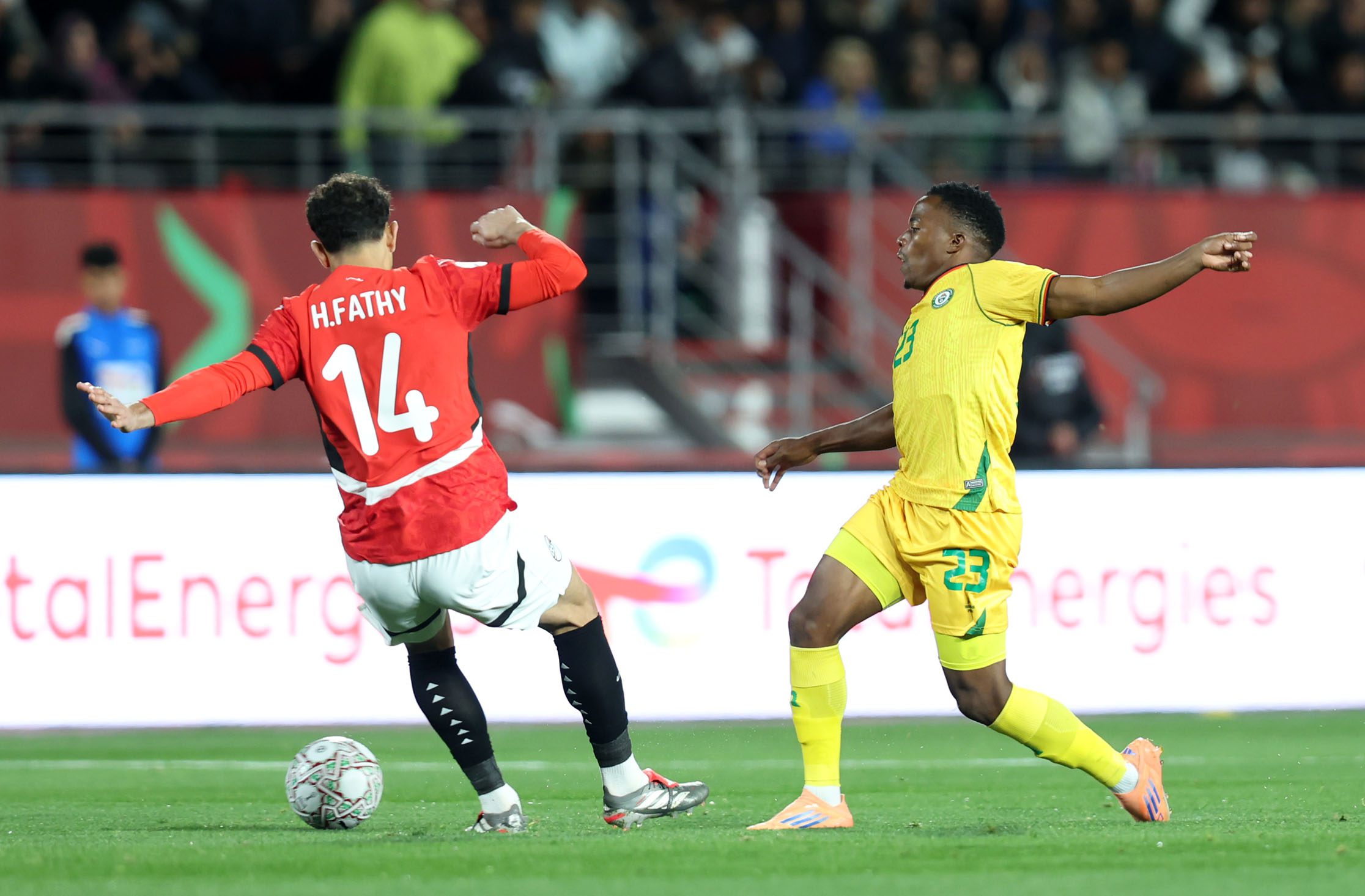 Zimbabwe defender Emmanuel Jalai in action at the AFCON 2025 in Morocco.