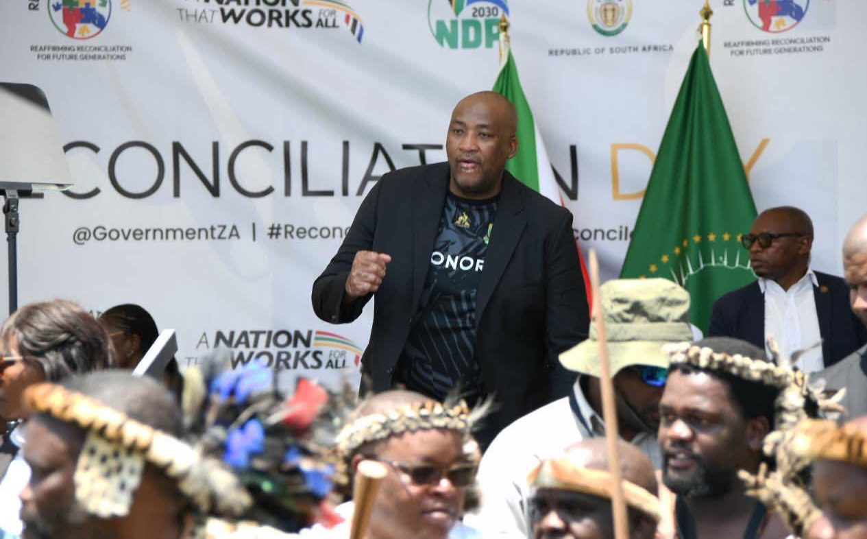 Gayton McKenzie speaking at an event organised by the Department of Sport, Arts and Culture