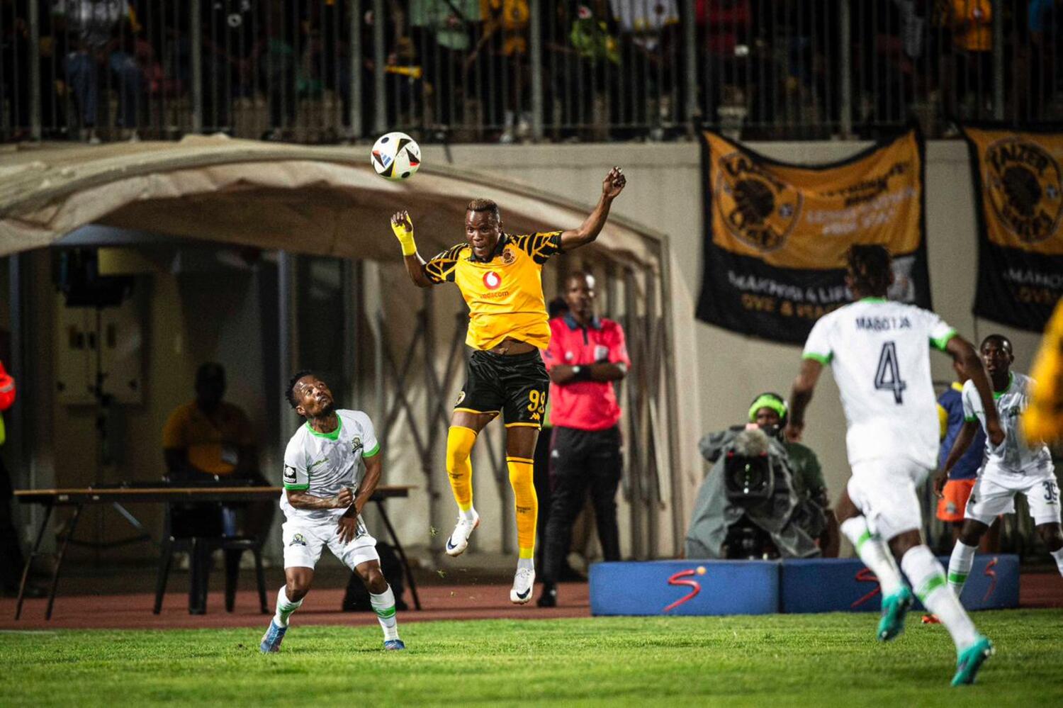 Kaizer Chiefs forward Glody Lilepo versus Marumo Gallants