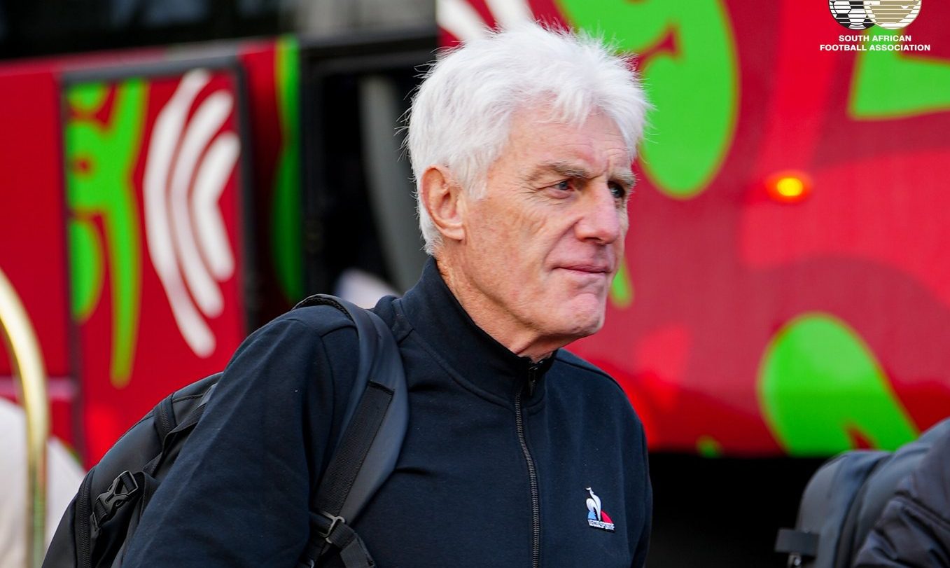 Hugo Broos at AFCON with Bafana Bafana