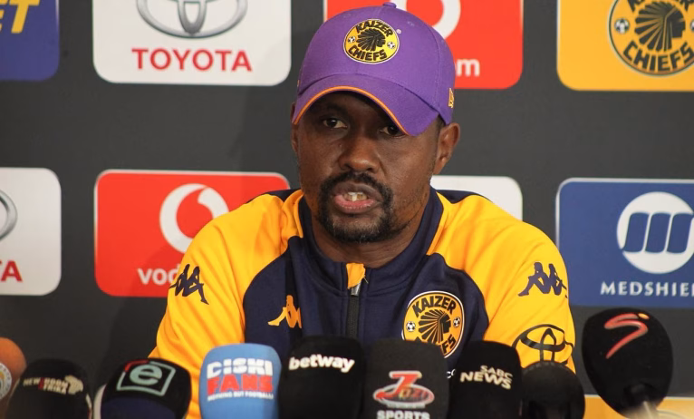 Kaizer Chiefs co-coach Cedric Kaze speaking
