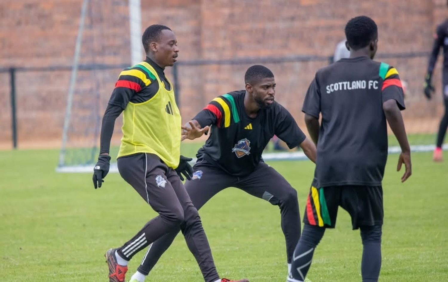 Khama Billiat in Scottland FC training last season