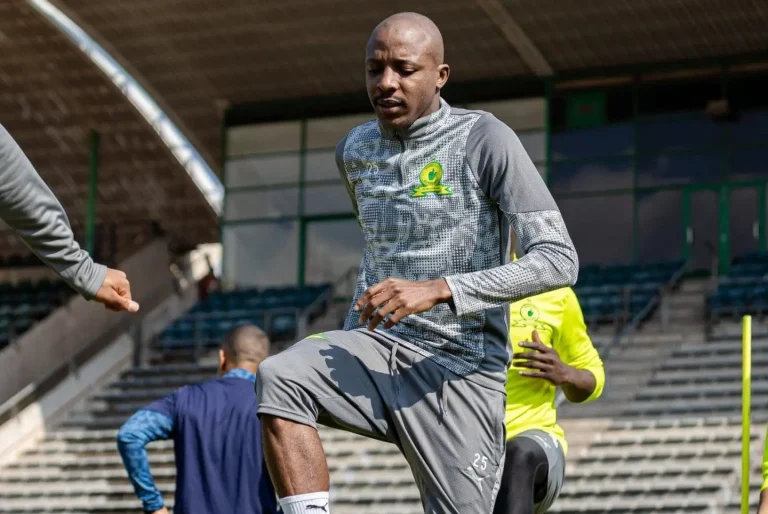 Khuliso Mudau during Mamelodi Sundowns training session