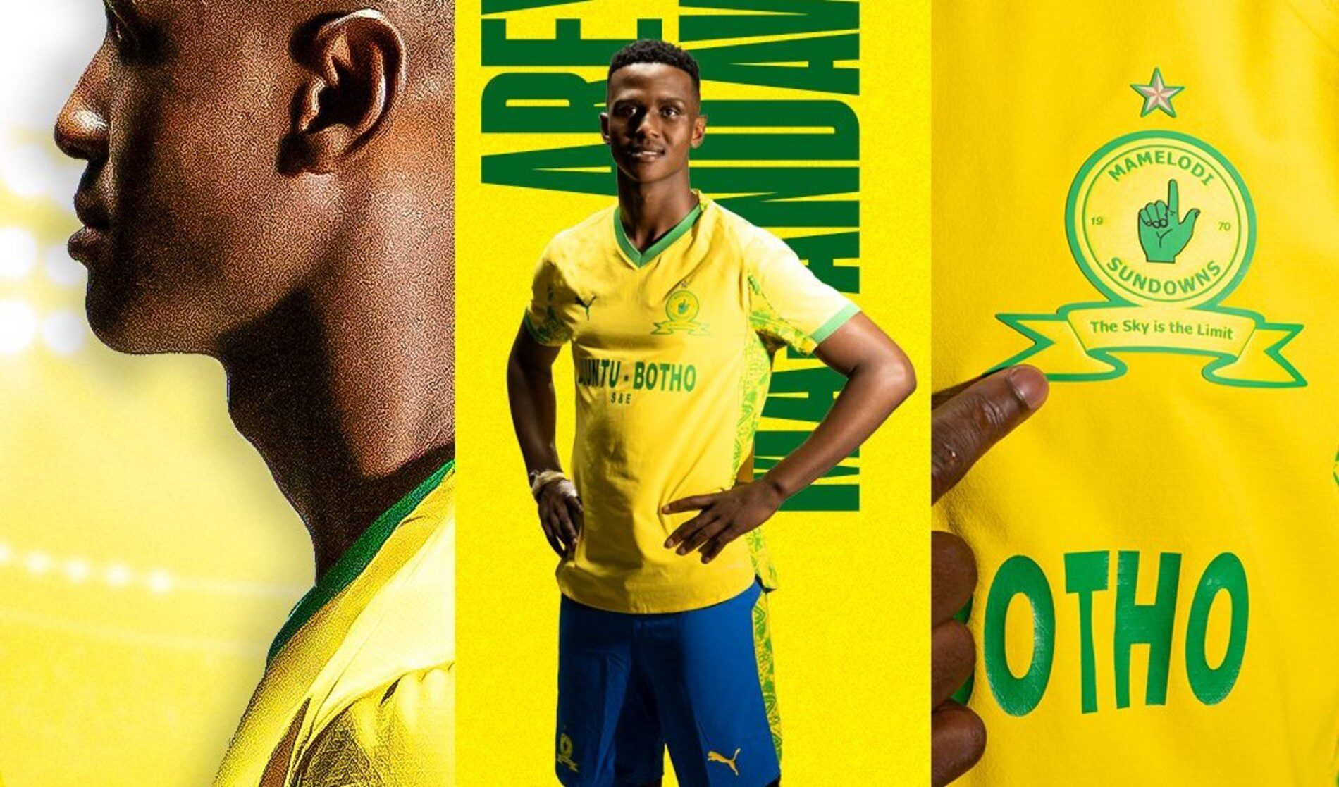 Khulumani Ndamane officially unveiled by Betway Premiership defending champions Mamelodi Sundowns