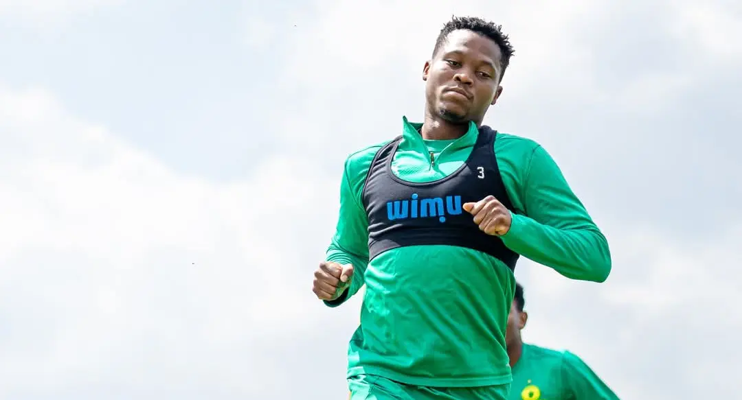 Kobamelo Kodisang during Mamelodi Sundowns' training session