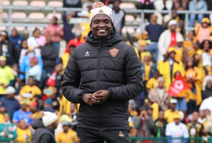 Lesiba Nku at Stellenbosch FC in a good mood