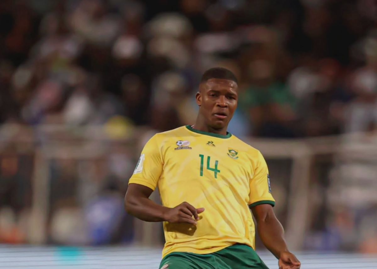 Mbekezeli Mbokazi of Orlado Pirates plays Bafana Bafana. Image: mbekezelimbokazi05/Instagram