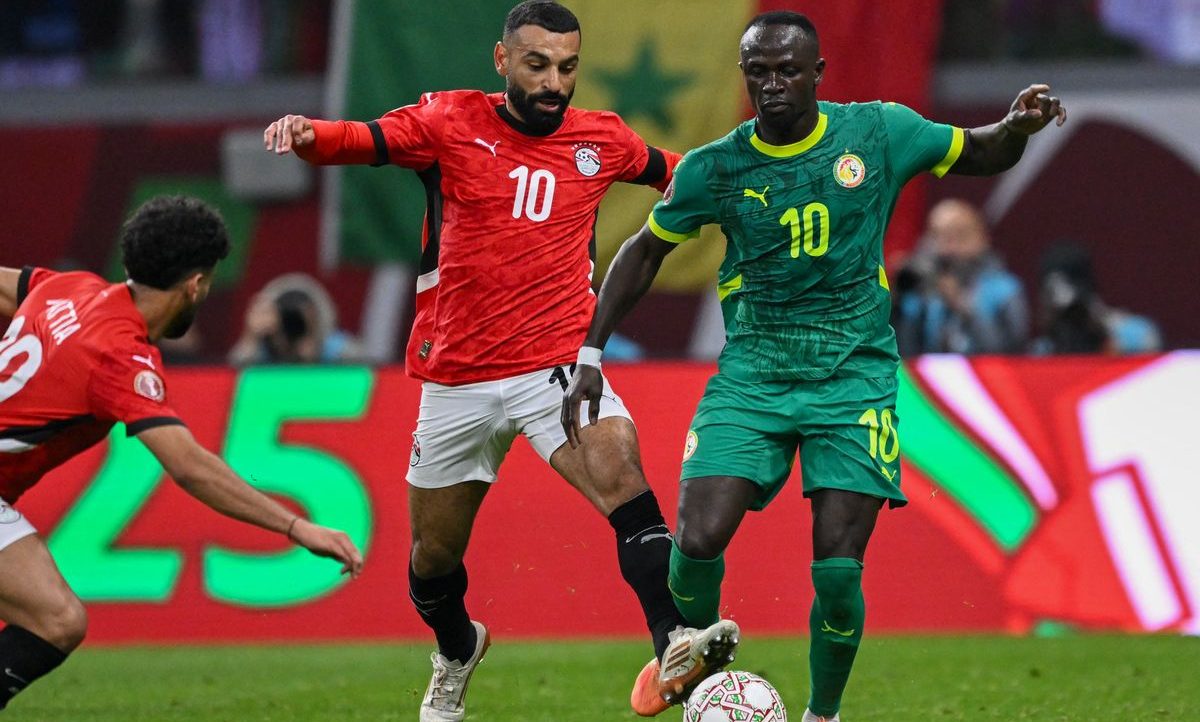 Mohamed Salah and Sadio Mane in action at AFCON