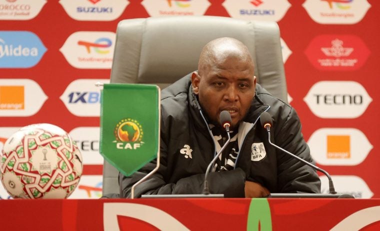 Morena Ramoreboli of Botswana at AFCON presser