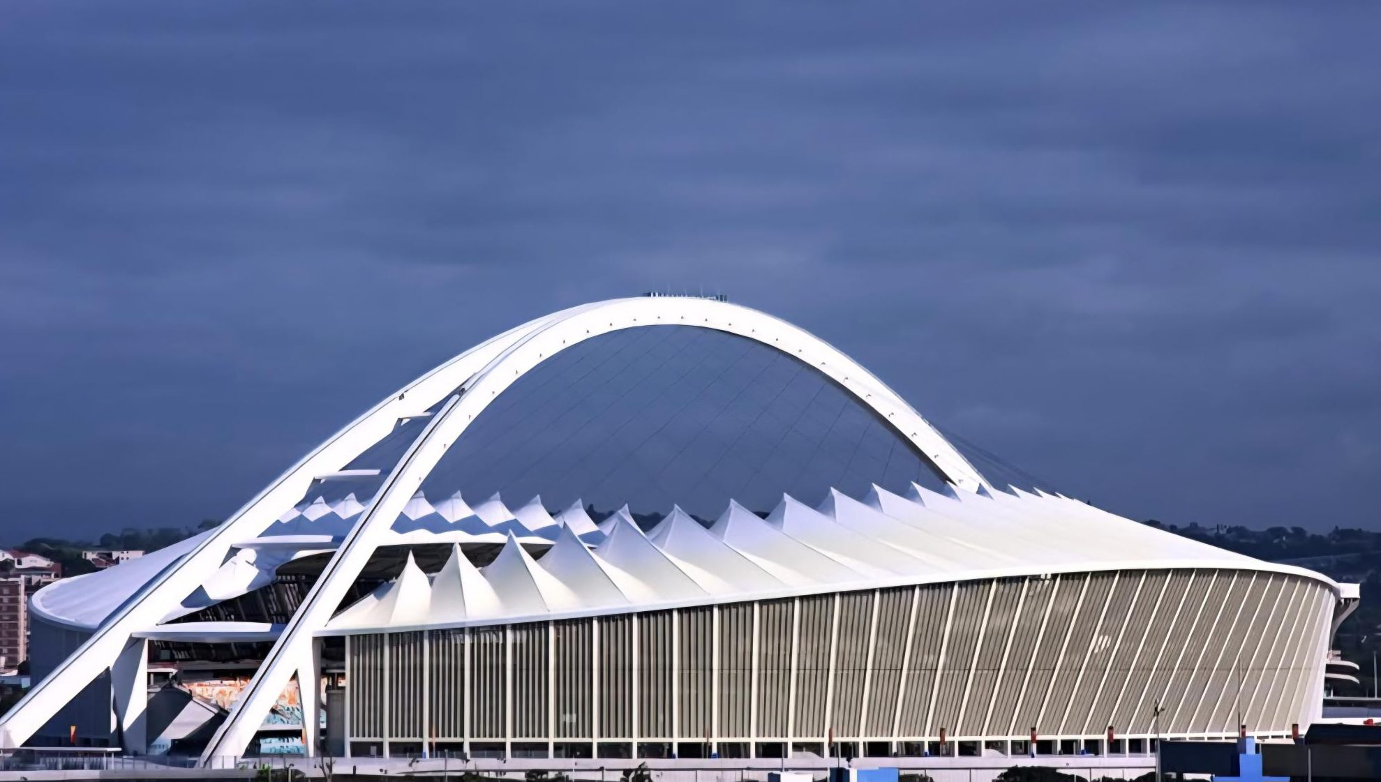 A view of the Moses Mabhida Stadium in Durban, KwaZulu-Natal
