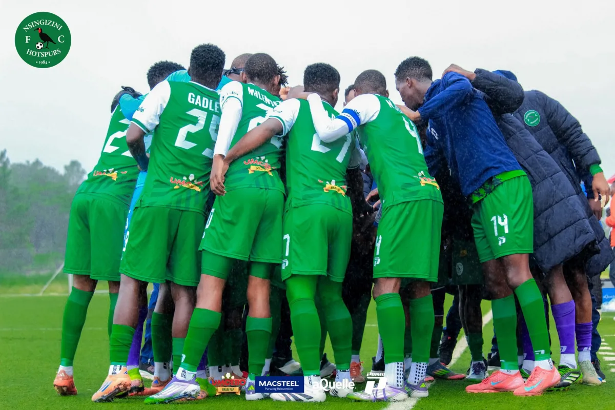 Nsingizini Hotspurs FC players, coached Orlando Pirates coach Mandla Qhogi