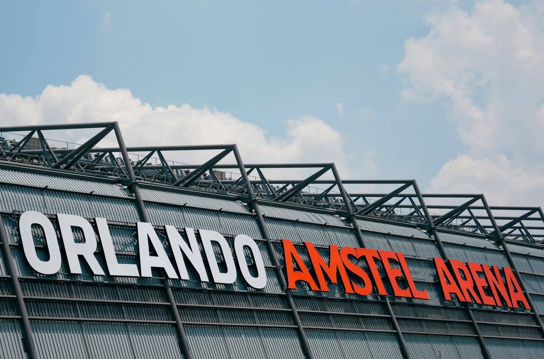 The outside view of the Orlando Amstel Arena in Soweto.