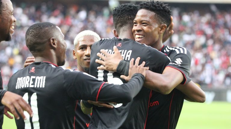Orlando Pirates and Magesi in action