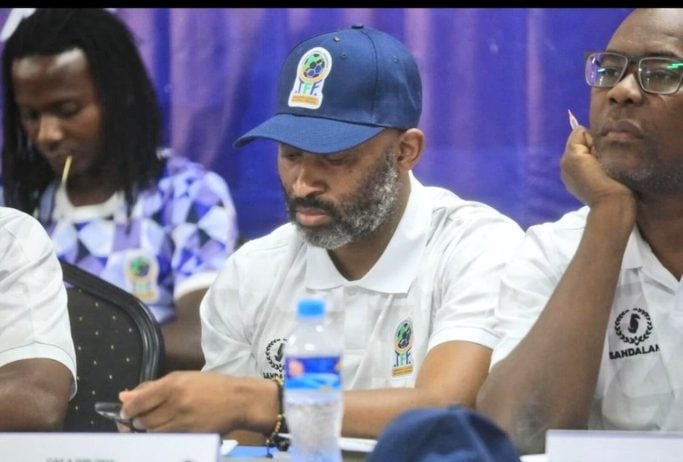 Mamelodi Sundowns legend Peter Ndlovu during a CAF coaching course in Tanzania