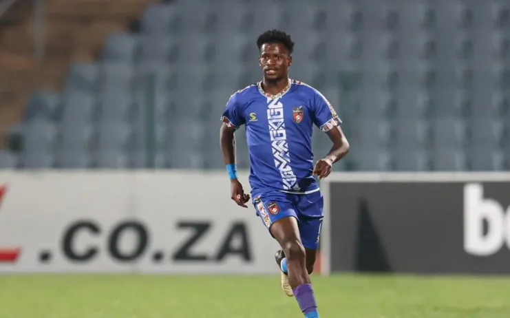 Qobolwakhe Sibande in action for TS Galaxy