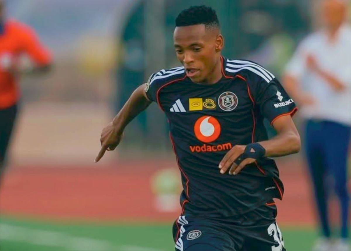 Orlando Pirates' Relebohile Mofokeng plays against Stellenbosch FC in the 2025 MTN8 final at the Mbombela Stadium. Image: relebohile_ratomo_15/Instagram