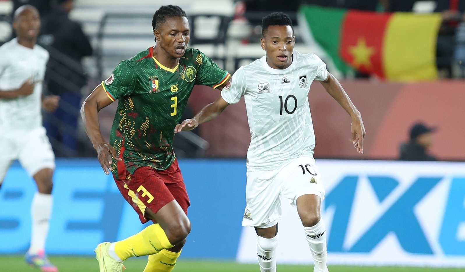 Relebohile Mofokeng in action for Bafana Bafana