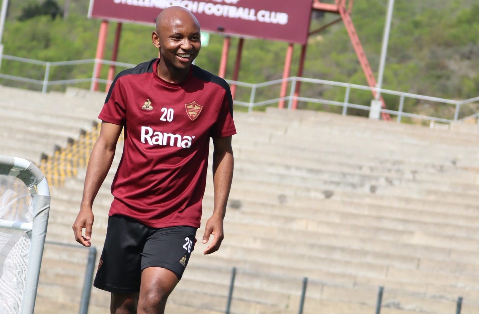 Sanele Barns at training