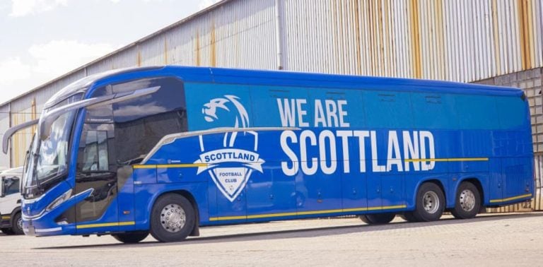Scottland FC team bus
