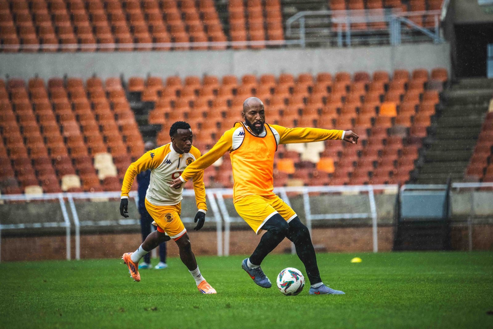 Sibongiseni Mthethwa training with Kaizer Chiefs