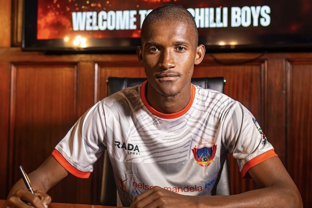 Chippa United winger Sisanda Mbhele arrival at Chippa