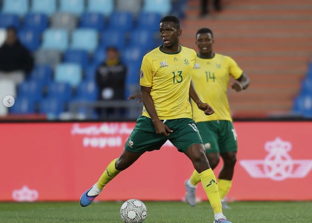 Sphephelo Sithole in action for Bafana Bafana against Angola at AFCON 2025. Image: sphephelo yaya sithole/Instagram