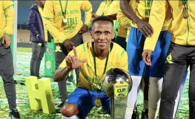 Surprise Ralani after winning the Nedbank Cup with Mamelodi Sundowns