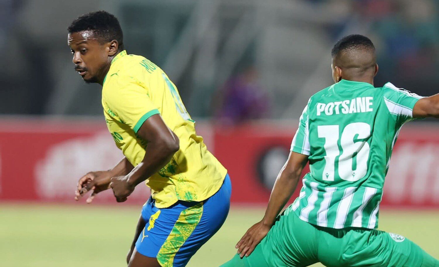 Teboho Mokoena in action for Mamelodi Sundowns against Siwelele FC