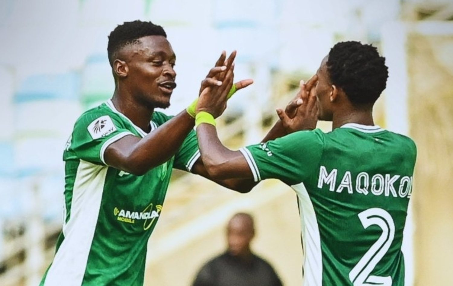 In-form AmaZulu striker Thandolwenkosi Ngwenya celebrating a goal against TS Galaxy