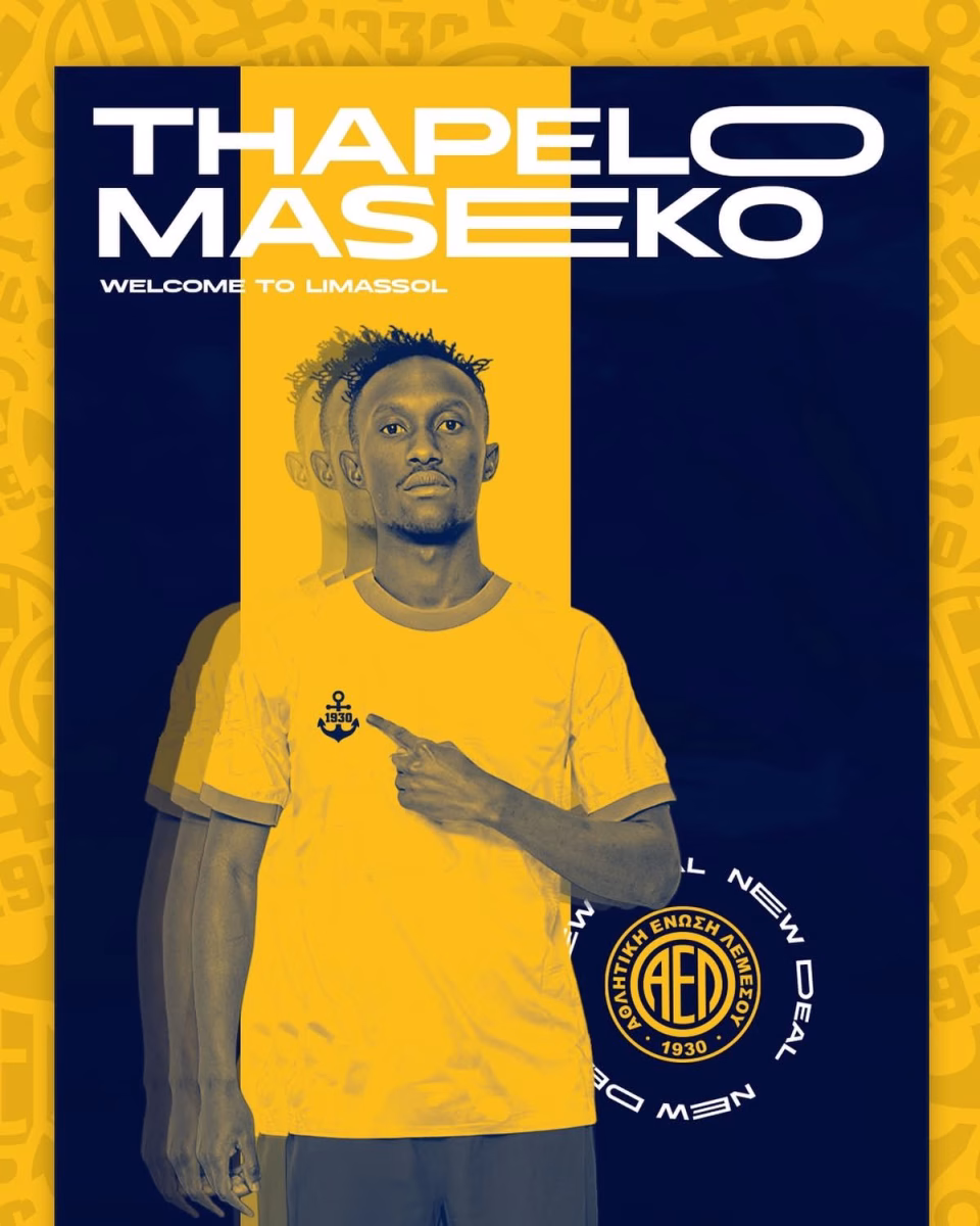 Thapelo Maseko at Cyprus top-flight side AEL Limassol