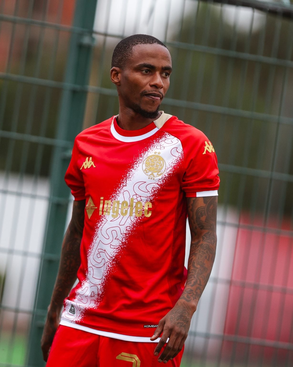 Thembinkosi Lorch of Wydad AC at training